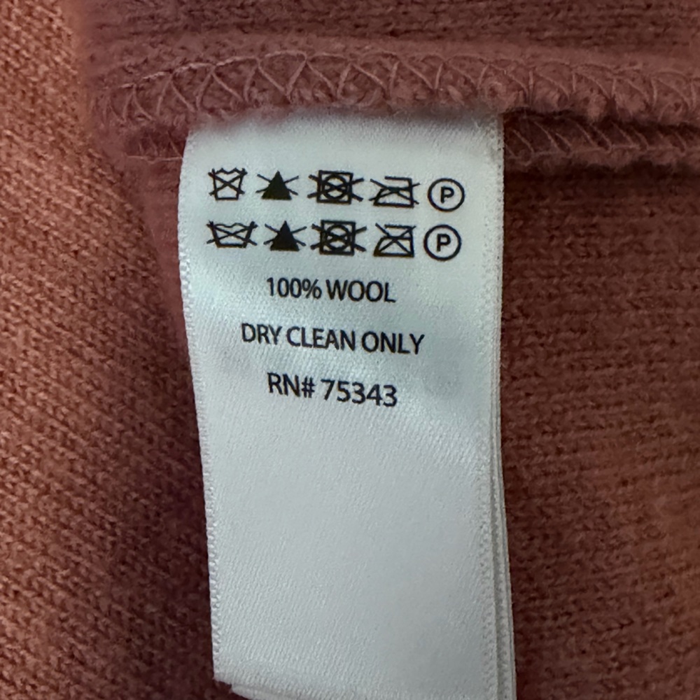Tahari Dusty Rose Blazer Sweater Coat Medium - Picture 10 of 10